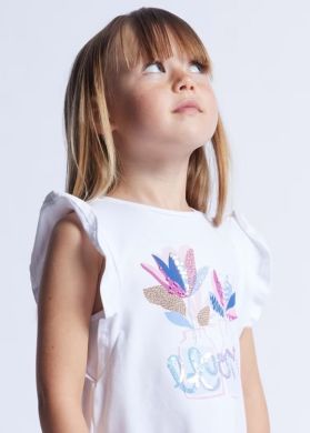 Комплект одягу для дівчинки легінси, футболка без рукава 6E, р.92 Синій Mayoral 3703