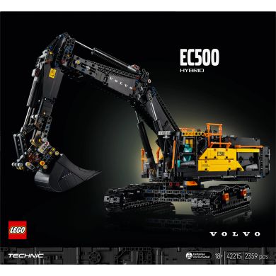 Конструктор Екскаватор Volvo EC500 Hybrid LEGO TECHNIC 42215