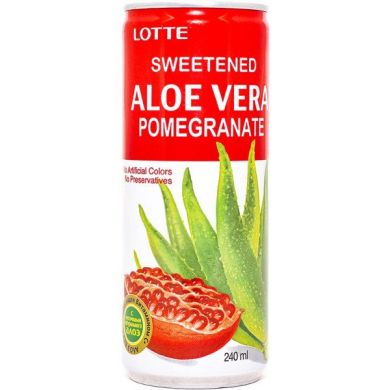 Напиток Алоэ Вера гранат Lotte в железной банке со вкусом граната 240 мл 8801056048358