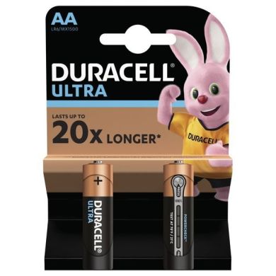 Батарейки алкалиновые Duracell Ultra Power AA 1.5V LR6 2 шт. 5005813