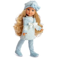 Лялька EVA в блакитній шапочці 35 см Berjuan 821
