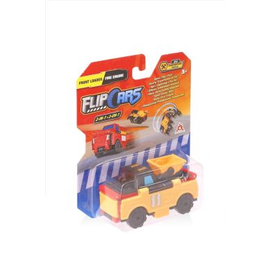 Машинка-трансформер Flip Cars 2в1 Фронтальний навантажувач і пожежний автомобіль EU463875-14