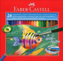 Набір акварельних олівців 24 шт Faber-Castell 1408
