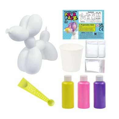 Набор для творчества Флюид Арт Balloon Dog Блеск и мерцание Pour Palz GS-G22188