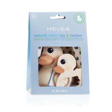 Набор игрушек для ванной Hevea Kawan из натурального каучука игрушка + прорезыватель для детей с рождения HEVKAWSET, Бежевый