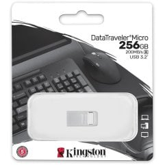 Накопитель Kingston 256GB USB 3.2 Type-A Gen1 DT Micro R200MB/s Metal DTMC3G2/256GB