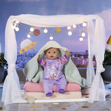 Одежда для куклы Baby Born серии День Рождения Праздничный комбинезон (на 43 см, лавандовый) Zapf 831090-1