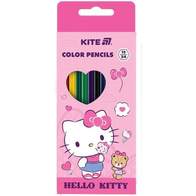 Олівці кольорові двосторонні, 12 шт. Hello Kitty HK25-054-1