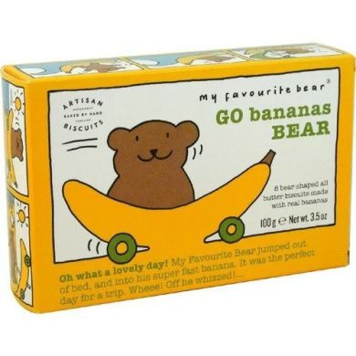 Печиво My Favourite Bear Бананові ведмежатка 100г 35468 5014908002665