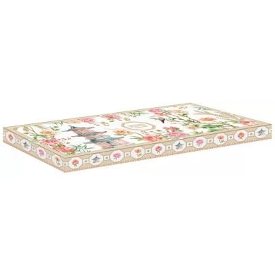 Піднос 35x15 см з порцеляни JARDINS D'ORIENT POZZI MILANO M006R1109JADO