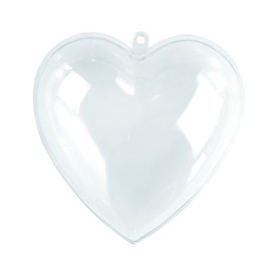 Пластикове серце Rayher двухкомпонентное прозоре 10 см 1 шт 3933737