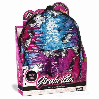 Рюкзак для дівчинки Girabrilla (Гірабрілла) Галактика з двосторонніми паєтками 02525