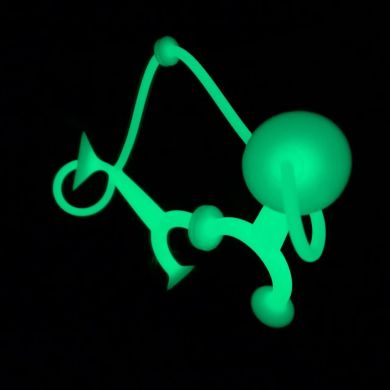Силіконовий чоловічок Moluk Угі GLOW 8 см 43210, Зелений