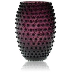 Ваза для цветов Egg Hobnail Violet, d15 3500 мл KLIMCHI 8215/23-25/27, 23