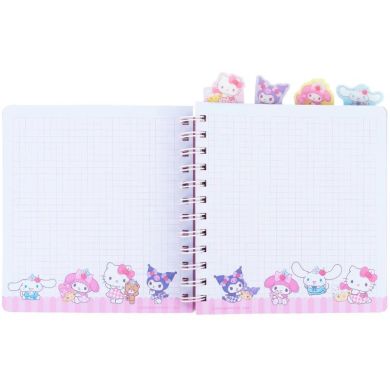 Блокнот с разделителями на спирали пл. обкл., 80 л., кл., Hello Kitty Kite HK26-278