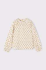 Блуза с длинными рукавами и принтом для девочек Mayoral 98 Корич-горч 4003