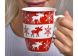Чашка G.Wurm Рождественский лось 3 вида в ассортименте 10056829, Красный