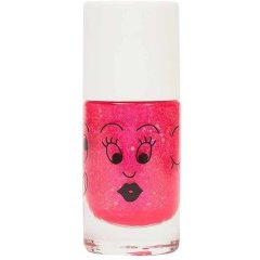 Детский лак для ногтей Glitter pink/Ярко-розовый с блестками Nailmatic 102SISSIF, Розовый