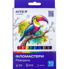 Фломастеры, набор 10 шт. Kite K-455