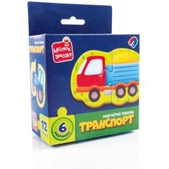 Игра развивающая пазлы магнитные Транспорт Vladi Toys VT1733-02
