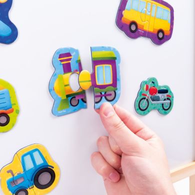 Игра развивающая пазлы магнитные Транспорт Vladi Toys VT1733-02