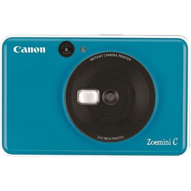 Камера миттєвого друку Canon Zoemini C Seaside Blue + 30 аркушів Zink PhotoPaper 3884C034