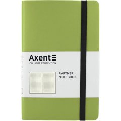 Книга записна Axent Partner Soft, 96 аркушів, клітинка, салатова 8206-09-A