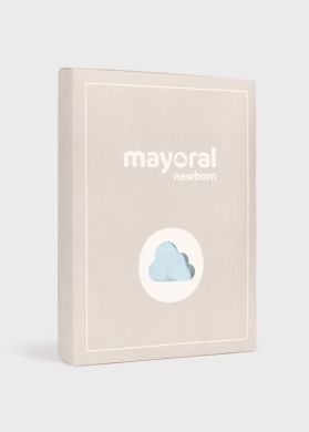 Комплект комбинезон открытая ножка, футболка короткий рукав 1E, р.56 Голубой Mayoral 1622