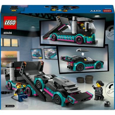 Конструктор Автомобиль для гонки и автовоз LEGO City 60406
