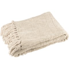 Одеяло из шенила, серое 130x170 J-LINE 57061