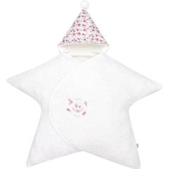 Куточок-рушник Babydola у вигляді зірки рожевий 11933