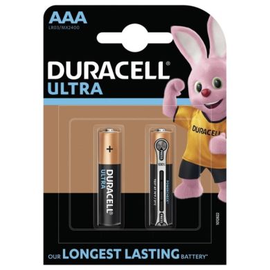 Батарейки алкалиновые Duracell Ultra Power AAA 1.5V LR03 2 шт. 5007843