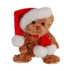 Мягкая игрушка Bukowski (Буковски) Мишка рождественский коричневый 18 см 7340031309691