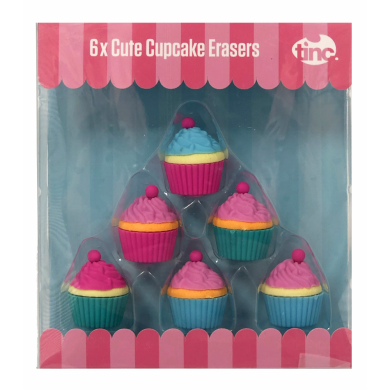 Набор резинок Tinc Кекс Cupcake Erasers CUP6ERMU