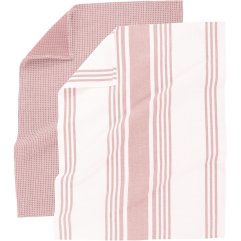 Набор кухонных полотенец COMBO, 50x70см, (4шт), розовый Tiseco 9576Pиндия K-SET4