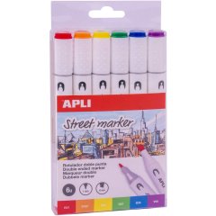 Набір маркерів Apli Kids 6 кольорів 18431