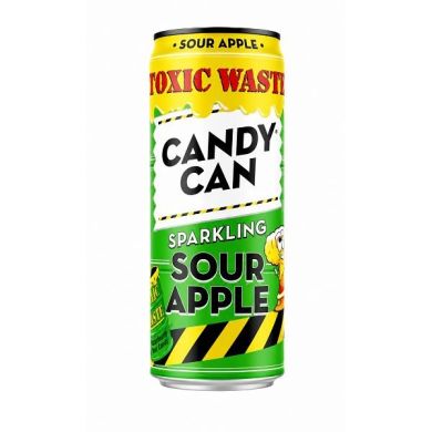 Напиток газированный Candy Can Toxic Waste Sour Apple со вкусом яблока 330мл ж/б 8718858614912