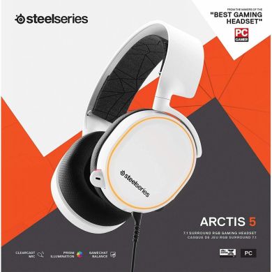Наушники Steelseries Arctis 5, White 2019 Edition 61507