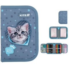 Пенал Kite 1 отделение, 2 отворота, с наполнением 622H-3 SP