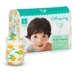 Подгузники Offspring® размер L, 9-13 кг, 36 шт, Апельсин DP-OI-FAT-L36P-TGYORN