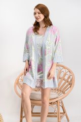 Піжама жіноча Сорочка+халат Arnetta S Сіра AR814-S