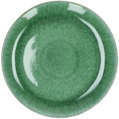 Тарілка для закусок POMAX TREILLE, кераміка, ⌀17, зелена, арт.38101-GRE-01, 17