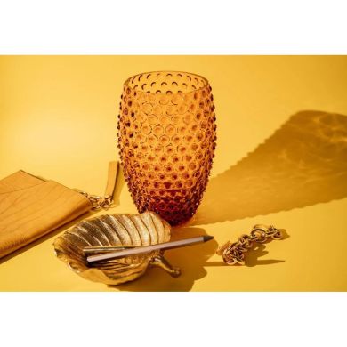 Ваза для квітів Egg Hobnail бурштин., d15 3500 ml KLIMCHI 8215/23-85/27, 23