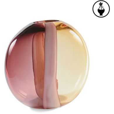 Ваза скляна SULLATELA жовта S 21.5x11.5x21H Rituali Domestici U30740109P00