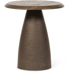 Журнальный столик, коричневое матовое дерево &Oslash;45&times;50 см ICCI TH1856