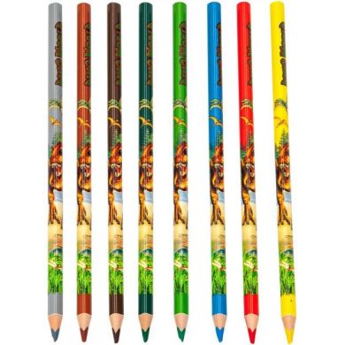 Альбом для раскрашивания с цветными карандашами Depesche Dino World 46852