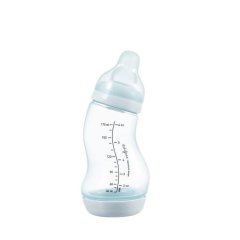Антиколікова пляшечка для годування із силіконовою соскою 170 мл Difrax S-bottle Natural, Ice 705 Ice, Блакитний