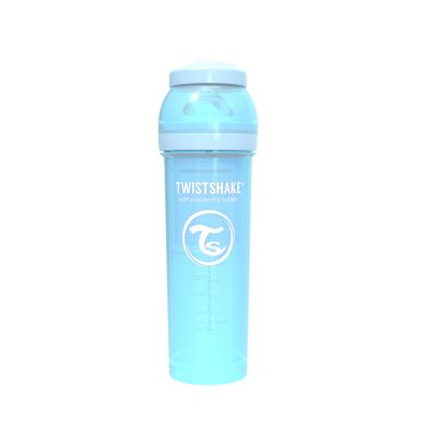 Антиколькова пляшечка Twistshake 330мл, світло-блакитна 78262
