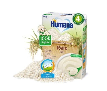 Рисова каша Humana Getreibrei Griess Organic безмолочна органічна 200 г 77566 4031244775665