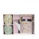 Чайник 600 мл з 2 порцеляновими чашками MEADOW FLOWERS POZZI MILANO M006R1467MFLO